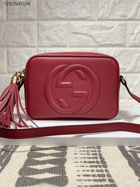 burgundy gucci bag|authentic gucci crossbody bag unisex.